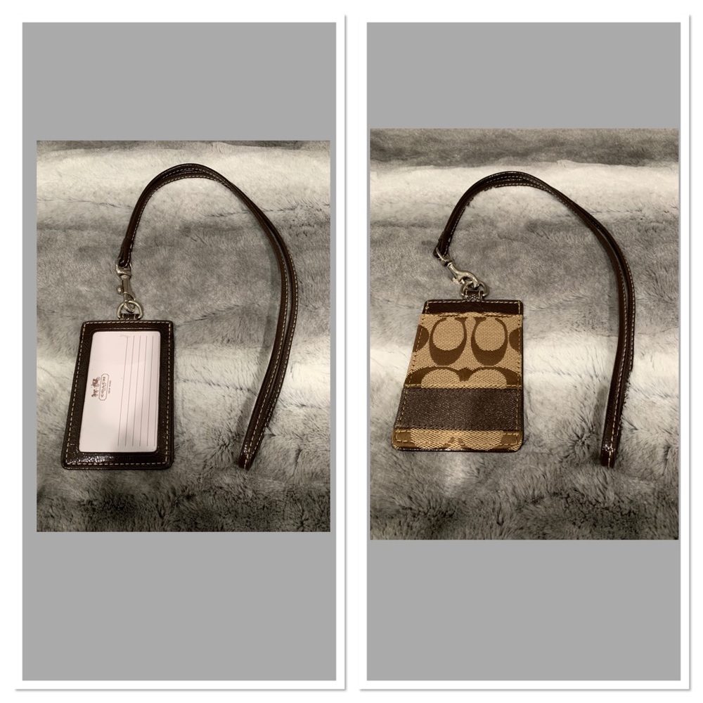 Coach ID lanyard